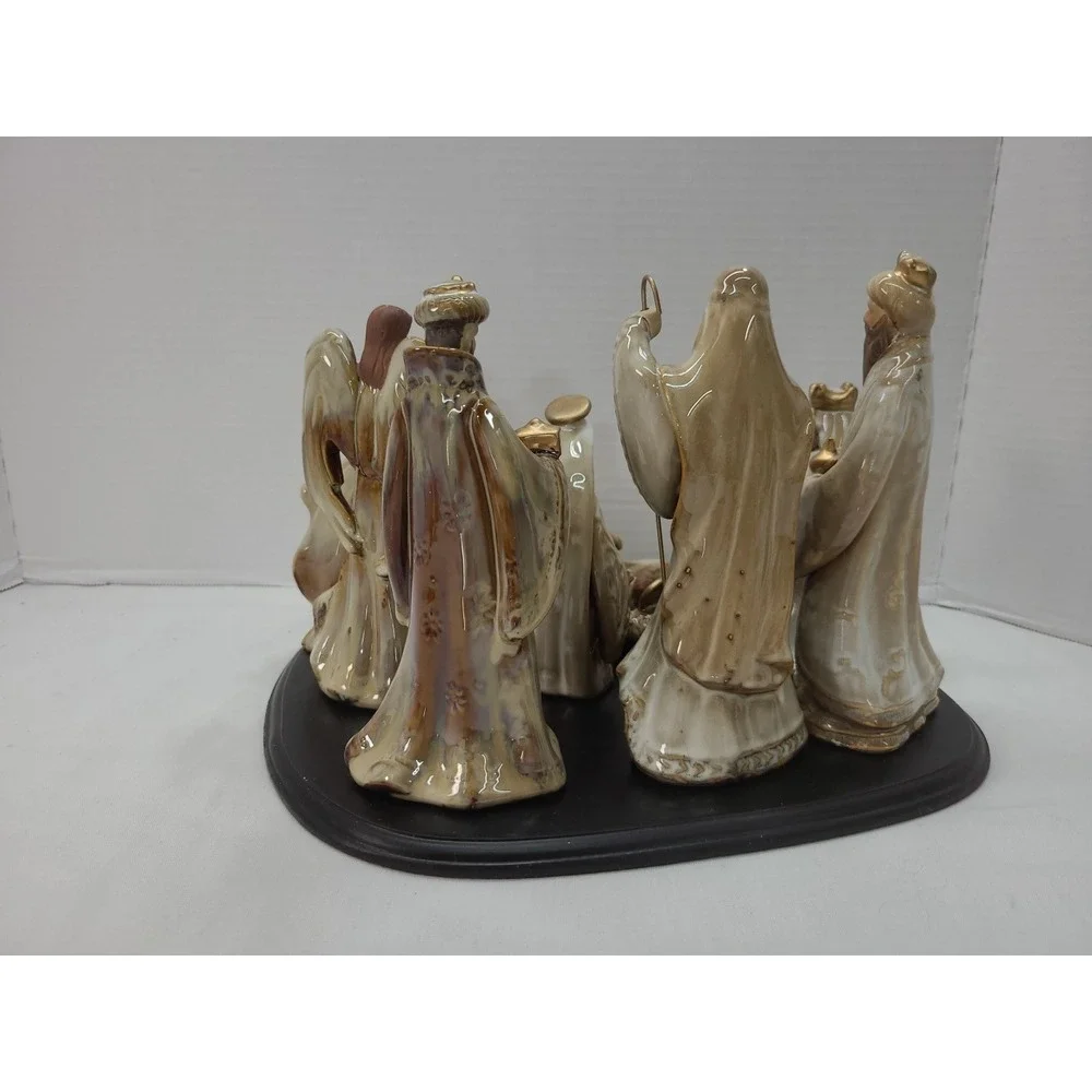 Vintage Kirkland's Porcelain Navitivy Set 13‎ Pieces #071371  Separate Jesus EUC